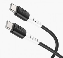 Кабель HOCO (6931474768599) X82 Silicone Charging Type-C (m) - Type-C (m) 1.0m - черный