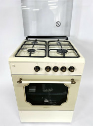 Комбинированная плита VESTA Valencia VGE 10-E Бежевая Retro CHU