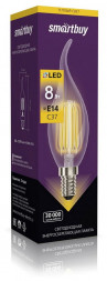 Лампа SMARTBUY (SBL-C37FCan-8-30K-E14) 8W/3000/E14