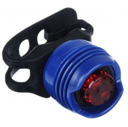 Велоаксессуары SILAPRO Мини-фонарь велосипедный, 2 режима, 1LED, пит. 2хCR2032, металл, резина, d2,5см, 2 цвета 195-017