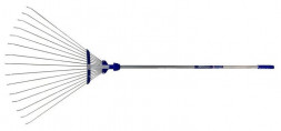Грабли ФОРСАЖ (Ф) Грабли веерные раздвижные с алюминиевым черенком 012509