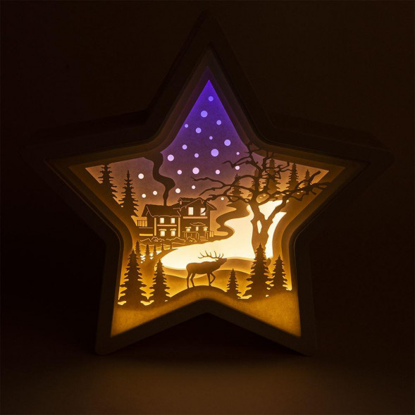 Гирлянда FUNRAY &quot;Dream Star&quot;,цвет:тепл.бел.+гол.,14LED,э/п АА*3шт(не в комп),4,5В