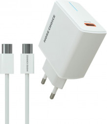 СЗУ MORE CHOICE (4610196408915) NC60a СЗУ 1USB-C 3.0A PD 20W быстрая зарядка для Type-C Type-C White