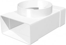 Комплектующие ERA 511ТФ10П,Соединитель Т-обр.пластик,плоских воздуховодов 55х110 с выходом на фланц. воздухораспр.