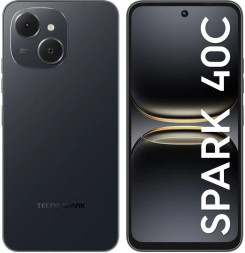 Смартфон TECNO 6.67&quot; Смартфон Spark 40C 8/128Gb, IPS, 120Гц, 6000мAч, черный