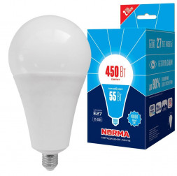 Мощные лампы А (Форма А) VOLPE (UL-00005614) LED-A140-55W/4000K/E27/FR/NR