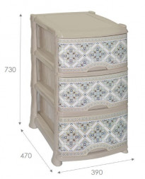 Комод VIOLET МОЗАЙКА 3-х секц. 35196