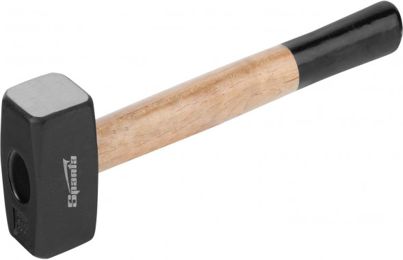 Кувалда SPARTA Кувалда, 1000 г, кованая головка, деревянная двухцветная рукоятка 10905
