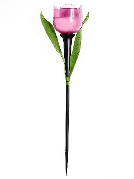 Садовый светильник на солнечной батарее UNIEL (UL-00004276) USL-C-451/PT305 PINK TULIP