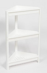 Этажерка VIOLET Этажерка VIKEA угловая 3-х ярусная (белая) 783306