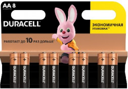 Элементы питания DURACELL LR6-8BL BASIC