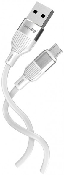 Кабель SMARTBUY (iK-12-S72w) S72 MicroUSB белый, 2.4 А, сил., 1м