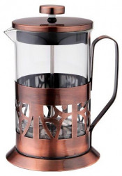 Френч-пресс &quot;ТРЮФЕЛЬ&quot; нержавеющая сталь, боросиликатное стекло, медь TIMA Френч-пресс &quot;ТРЮФЕЛЬ&quot; 800мл. нержавеющая сталь, боросиликатное стекло, медь FA-800