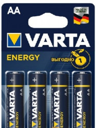 Элементы питания VARTA LR6 AA BL4 ENERGY ALKALINE 1.5V (4106) (4106213414)