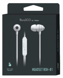 Наушники-гарнитура BORASCO BSH-01 белый (34443)