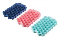 Форма силиконовая для льда VETTA Форма силиконовая для льда 20х12см, 37 ячеек, &quot;Соты&quot; 891-294