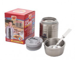 Термос PENGUIN ВК-110A 0,5 литра в инд.коробке C вакуумной крышкой и ложкой