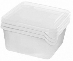 Набор контейнеров PLAST TEAM PT204012999 Frozen квадр. нат. 0,75л (3 предмета)