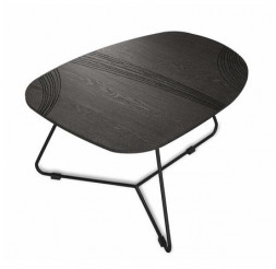 Столик журнальный SHEFFILTON SHT-CT52-2 МДФ/металл сонора/черный муар (250515)