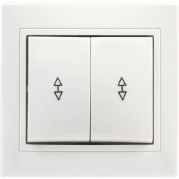 выключатель SMARTBUY (SBE-01w-10-SW22-0) Венера, 1-клавишный,белый