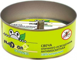 Свеча антимоскитная на эфирных маслах NADZOR Свеча антимоскитная на эфирных маслах, 3 часа горения, Botanic SVCH00