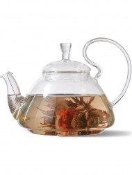 Чайник заварочный стеклянный "ДИКАЯ ВИШНЯ" (пружина в носике) TIMA ДИКАЯ ВИШНЯ 800мл (пружина в носике) TP123