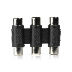 переходник SMARTBUY (A200) бочонок биноколь 3 RCA(F)-3RCA(F)