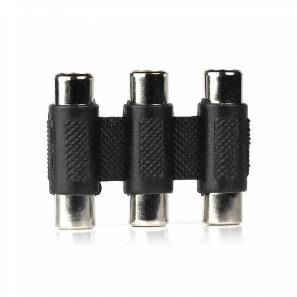 переходник SMARTBUY (A200) бочонок биноколь 3 RCA(F)-3RCA(F)