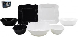 Столовый набор LAVENIR 19PC LFH WHITE/BLACK (99203)