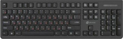 Клавиатура ОКЛИК 550ML черный USB slim Multimedia LED