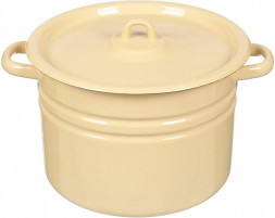 Кастрюля СИБИРСКИЕ ТОВАРЫ С41620 С41620.П эмал 8,0л цил б/рис