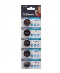 Элементы питания GOPOWER (00-00015604) CR2025