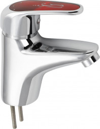 Смеситель для раковины RUSSIA-MOSCOW 2630 Смеситель на раковину с красной ручкой (2)