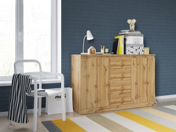 Комод НК-МЕБЕЛЬ STERN комод Т-4 (16 мм) 4-я Дуб Вотан 72676281 (2 кор.)