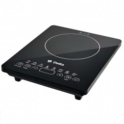 DELTA D-302N 2000Вт, черный: 1-конфороч, 8 пр, LED-дисплей, стеклокерамика, (6)