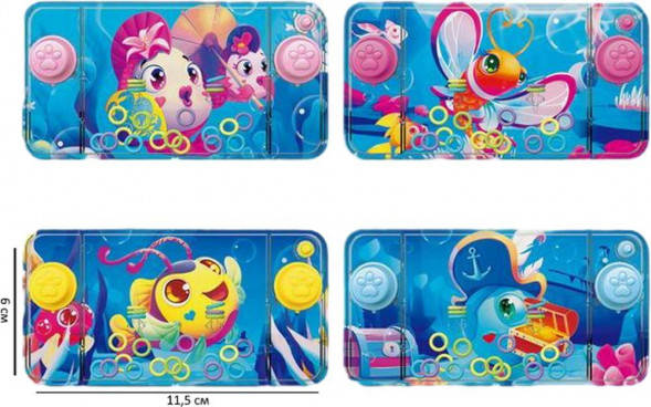Игрушка NO NAME Водная игра с кольцами, 6х11,5см., микс (Арт. ИВ-5627)