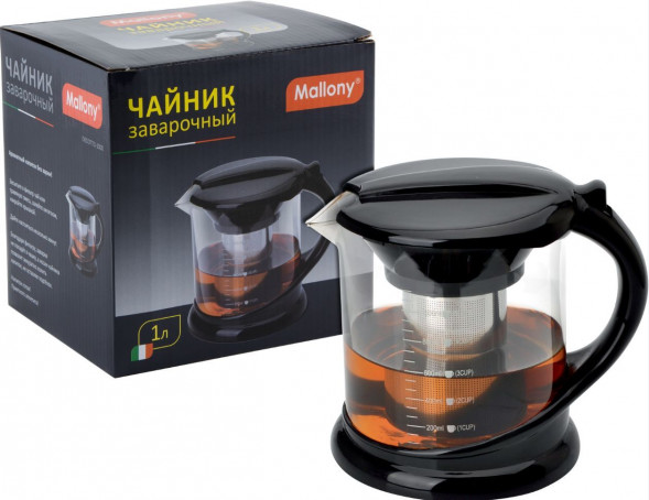 Чайник MALLONY Чайник заварочный, DECOTTO-1000, 1л (910108)