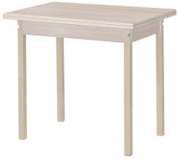 Стол обеденный ЭЛЕГИЯ Стол обеденный раскладной ЛДСП ПН (Бук (Лак),Ясень шимо светлый) (1 кор.)
