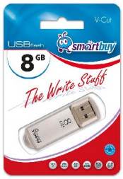 USB флеш SMARTBUY (SB8GBVC-S) 8GB V-CUT SILVER