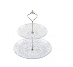 Блюдо-этажерка двухъярусное MALLONY Блюдо-этажерка двухъярусное CAMILLA (пластик) (103799)