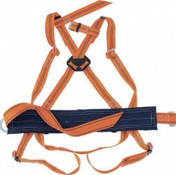 Удерживающая привязь СИБРТЕХ Удерживающая привязь УП IIЖ,с наплечными и набедренными лямками,А-строп из синтет. ленты 89504