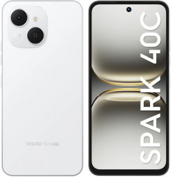 Смартфон TECNO 6.67&quot; Смартфон Spark 40C 8/128Gb, IPS, 120Гц, 6000мAч, белый