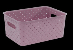 Корзина VIOLET Корзинка &quot;Береста&quot; 3л 235х173х105мм (сирень) 521010