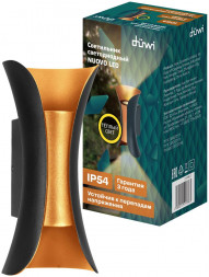 Светильник настенный накладной DUWI 24786 3 NUOVO LED 6Вт 3000К термостойкий пластик черный