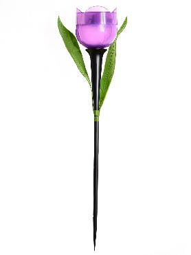 Садовый светильник на солнечной батарее UNIEL (UL-00004278) USL-C-453/PT305 PURPLE TULIP