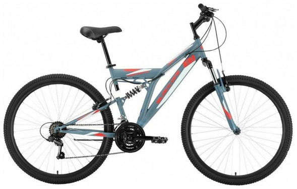 Велосипед BLACK ONE Phantom FS 27 серый/красный/серый 20&quot; HQ-0005335