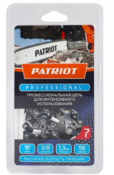 Цепь PATRIOT 862321040 91LP-56E, 3/8 1,3 56 звеньев, чизель, PROFESSIONAL (блистер)