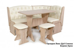 Набор мебели для кухни БИТЕЛ ОРХИДЕЯ ЛЮКС Дуб Сонома/Крем (кремовый)