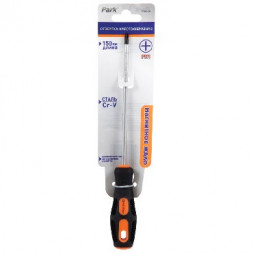 отвертка PARK OTV016DK отвертка крестообразная PH1 х150мм, двухкомпонентная рукоятка (356016)