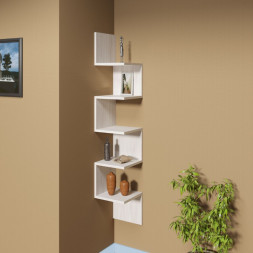 Полка МЕБЕЛЬ-КОМПЛЕКС Оптима Полка навесная открытая исп.1 Шимо светлый